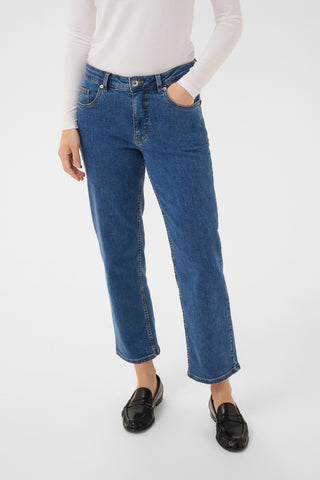 Part Two Straight Fit Jeans Mid Blue Judyas