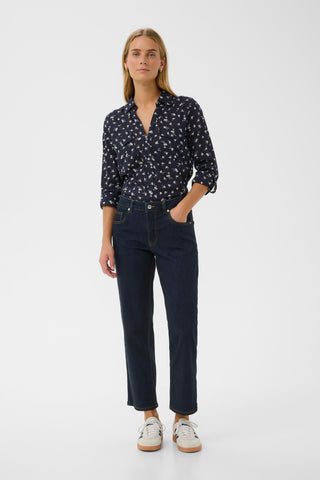 Part Two Straight Fit Jeans Navy Blue Judyas