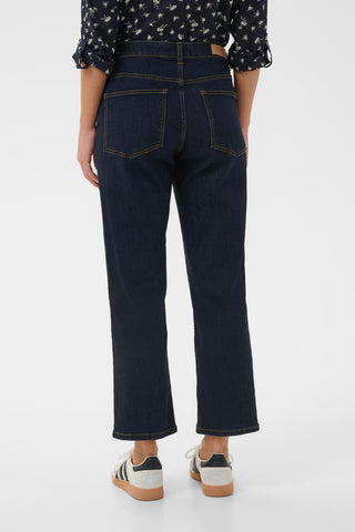 Part Two Straight Fit Jeans Navy Blue Judyas