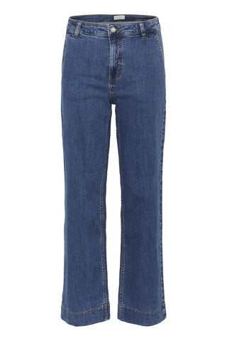 Part Two Wide Leg Jeans Blue Barba - MMJs Fashion
