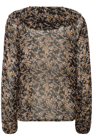 Part Two Floral Print Blouse Black Sanaz