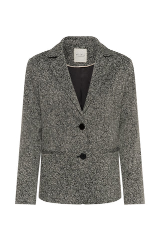 Part Two Tweed Blazer Black and White Vineke
