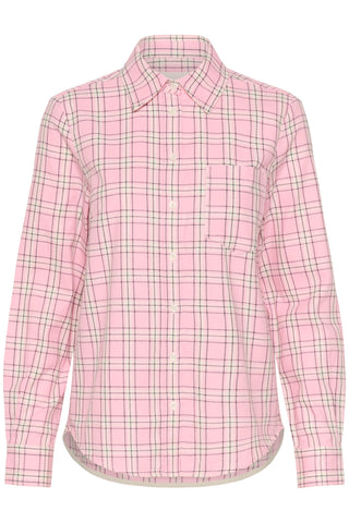 Part Two Checked Shirt Pink Yana