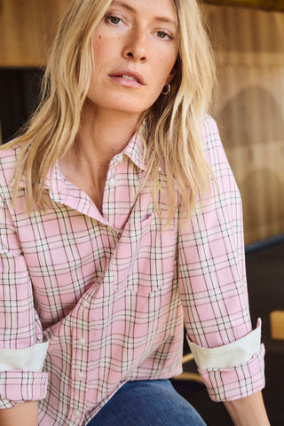 Part Two Checked Shirt Pink Yana