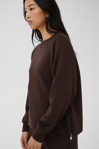 Part Two Raglan Sweatshirt Brown Zola