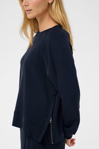Part Two Raglan Sweatshirt Navy Blue Zola