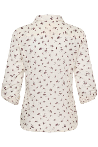 Part Two Floral Print Blouse Ivory Cortnio