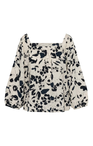 Part Two Floral Print Blouse Blue Alexina