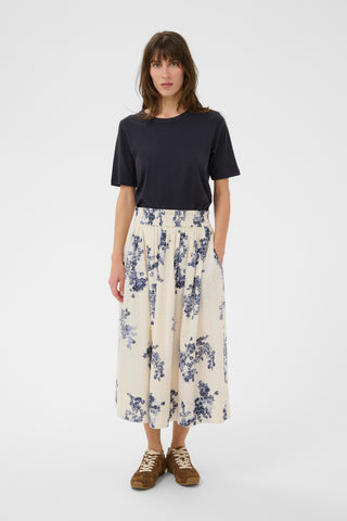 Part Two Floral Pattern Skirt Blue Amaia