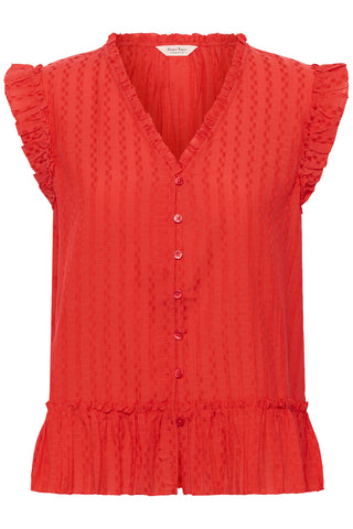 Part Two Sleeveless Blouse Red Aneka