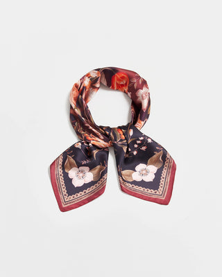 Fable England Aurora Tales Square Scarf Peach