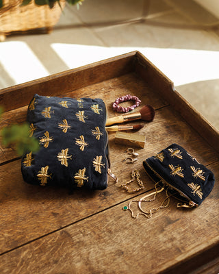 Elizabeth Scarlett Honey Bee Coin Purse Charcoal