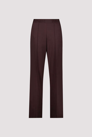 Monari Wide Leg Trousers Dark Brown Bella
