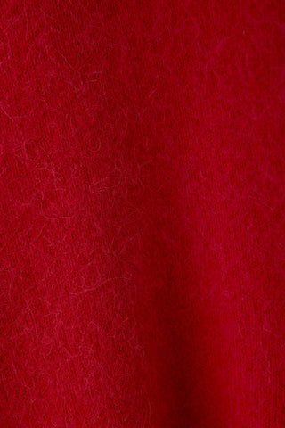 Oui Round Neck Jumper Red