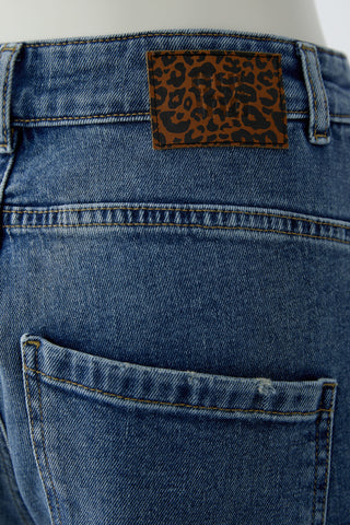 Oui Jeans Mid Blue Barrel