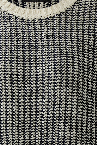 Oui Short Sleeved Jumper Blue White