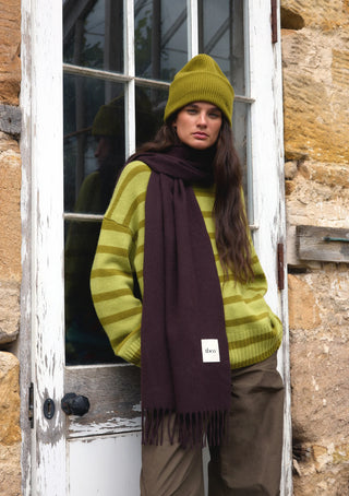 TBCo Merino Wool Beanie Hat Pickle Green