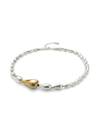 UNOde50 Sterling Silver-Plated Linked Drops Necklace