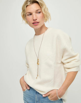 UNOde50 Long Beaded Necklace Originia Silver Gold