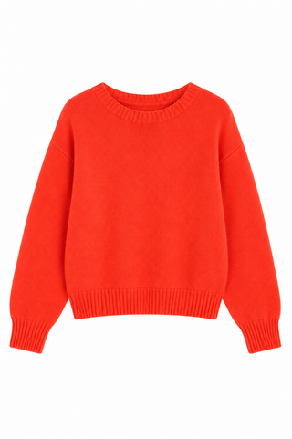 TWNS Boat Neck Jumper Fire Red Sanibel