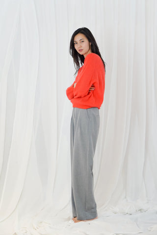 TWNS Boat Neck Jumper Fire Red Sanibel