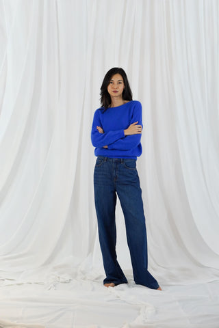 TWNS Boat Neck Jumper Electric Blue Sanibel