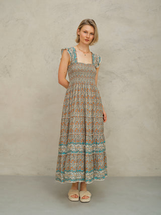 M.A.B.E Print Maxi Sundress Multi Jaci