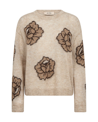 Mos Mosh Floral Jumper Beige Drea Popli