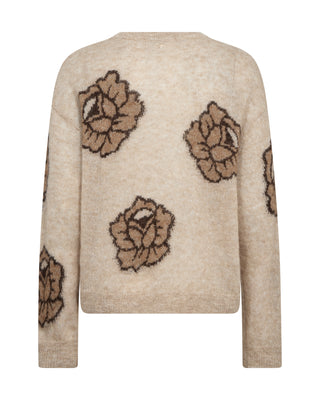 Mos Mosh Floral Jumper Beige Drea Popli