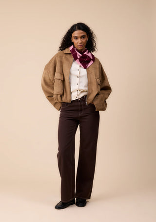 TBCo Merino Wool Triangle Scarf Pink Argyle
