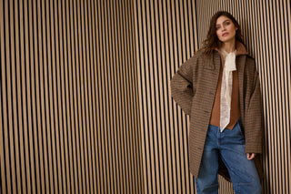 Oui Troyer Neck Jumper Brown