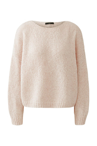 Oui Boat Neck Jumper Pink