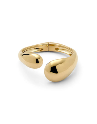 UNOde50 Irregular Drop Bangle Bracelet Corium Gold