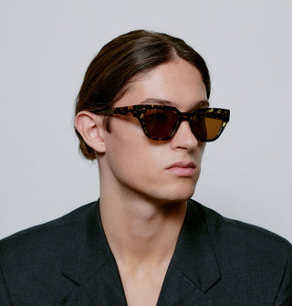 A. Kjærbede Sunglasses Black Yellow Tortoise Kaws - MMJs Fashion