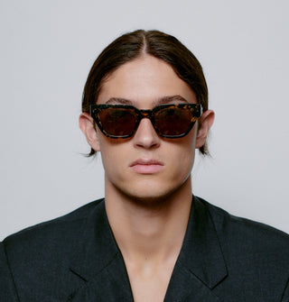 A. Kjærbede Sunglasses Black Yellow Tortoise Kaws - MMJs Fashion
