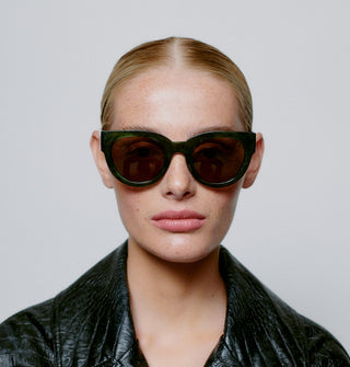 A. Kjærbede Sunglasses Green Marble Transparent Lilly - MMJs Fashion