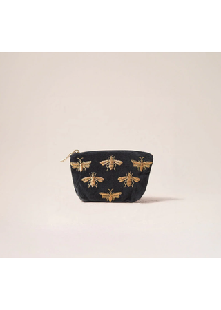 Elizabeth Scarlett Honey Bee Coin Purse Charcoal
