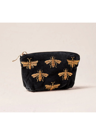 Elizabeth Scarlett Honey Bee Coin Purse Charcoal