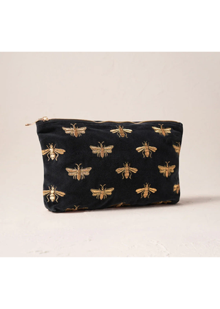 Elizabeth Scarlett Honey Bee Everyday Pouch Charcoal
