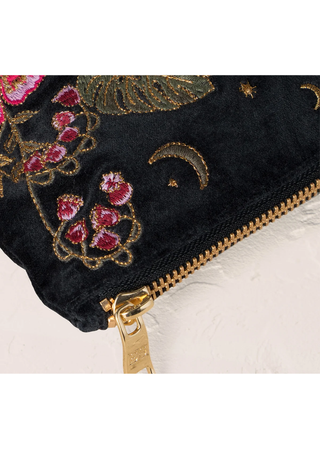 Elizabeth Scarlett Celestial Leopard Everyday Pouch Charcoal