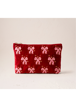 Elizabeth Scarlett Dazzling Bows Everyday Pouch Rouge