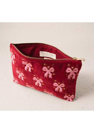 Elizabeth Scarlett Dazzling Bows Everyday Pouch Rouge
