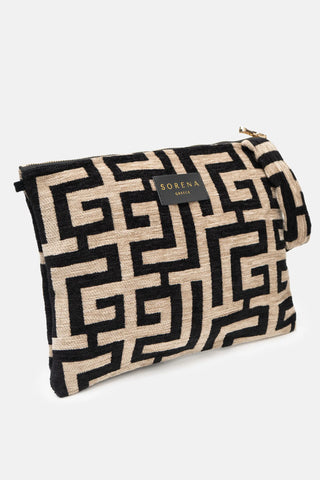 Sorena Domna Clutch Bag Black