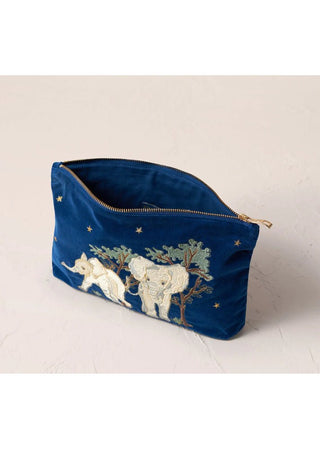 Elizabeth Scarlett Baby Elephant Conservation Everyday Pouch Cobalt - MMJs Fashion