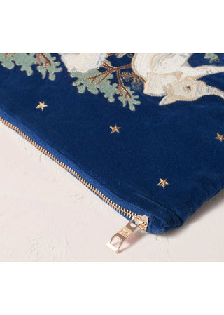 Elizabeth Scarlett Baby Elephant Conservation Everyday Pouch Cobalt - MMJs Fashion