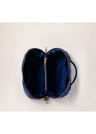 Elizabeth Scarlett Baby Elephant Conservation Open Flat Makeup Bag Cobalt - MMJs Fashion