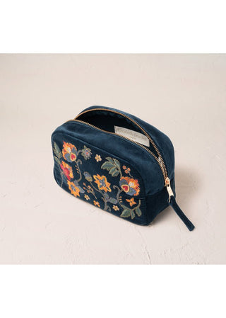 Elizabeth Scarlett Botanical Garden Makeup Bag Ink Blue - MMJs Fashion