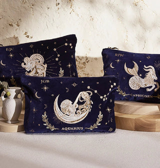 Elizabeth Scarlett Capricorn Everyday Pouch Navy Blue - MMJs Fashion