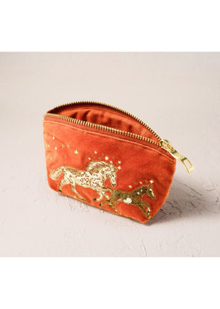Elizabeth Scarlett Celestial Wild Horses Coin Purse Terracotta - MMJs Fashion