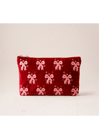 Elizabeth Scarlett Dazzling Bows Everyday Pouch Rouge - MMJs Fashion
